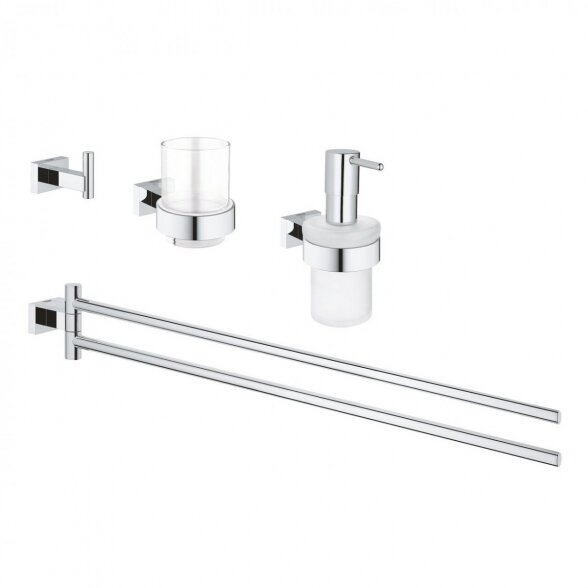 Aksesuarų rinkinys GROHE Essentials Cube Bathroom 4 in 1, 40847001