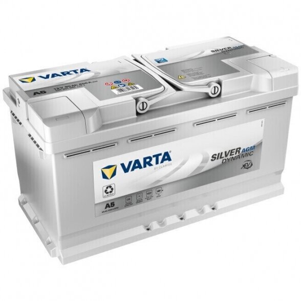 Akumuliatorius VARTA Silver AGM 95AH 850A G14 Start-stop Plus