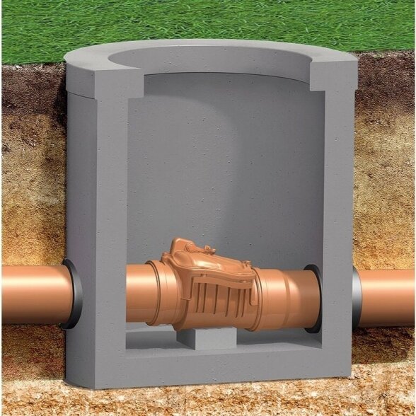 Atbulinis kanalizacijos vožtuvas DN 200 10