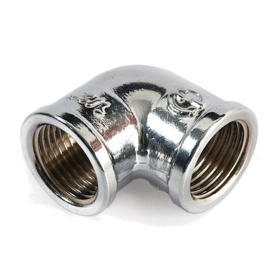 Chromuota srieginė alkūnė GENERAL FITTINGS 3/4"