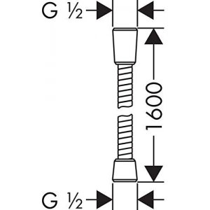 Dušo žarna HANSGROHE Metaflex Chrome (Įvairių ilgių) 3