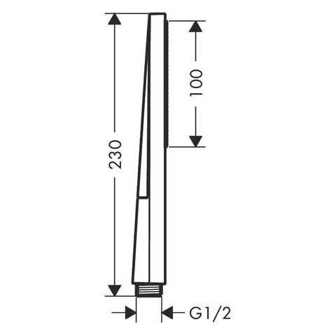 Dušo galvutė HANSGROHE Pulsify 100 E 1jet, 24320140 3