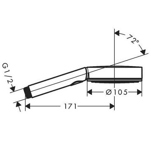 Dušo galvutė HANSGROHE Pulsify Select S 3jet, 24111140 1