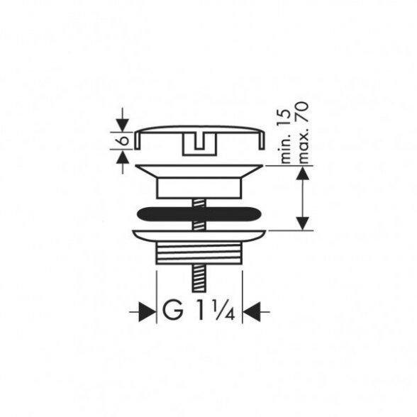 Dugno vožtuvas HANSGROHE 50001990 1