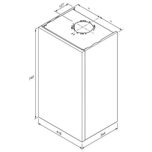 Dujinis kondensacinis katilas PROTHERM Panther Condens 25 KKO-CS/1  3,3-26,9 kW su galimybe pajungti tūrinį vandens šildytuvą 3