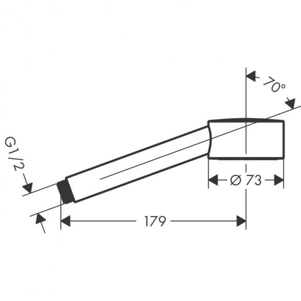 Dušo galvutė HANSGROHE Axor 1jet EcoSmart, 48651000 1