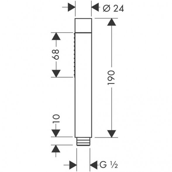 Dušo galvutė HANSGROHE Axor 2jet, 28532990 1