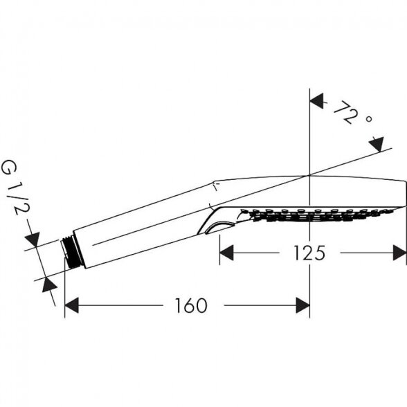 Dušo galvutė HANSGROHE Raindance Select S 120 Ecosmart, 26531340 3