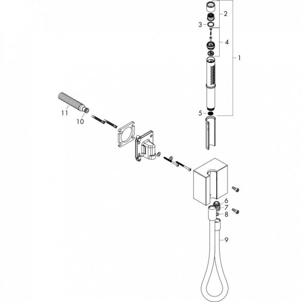 Dušo komplektas HANSGROHE Axor Edge, 46521000 1