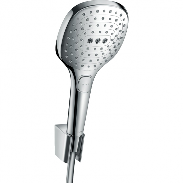 Dušo komplektas HANSGROHE Raindance Select E120 Chrome, 3 funkcijos, (Įvairių ilgių) 4