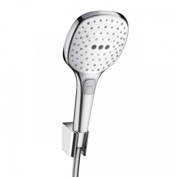 Dušo komplektas HANSGROHE Raindance Select E120 White/Chrome, 3 funkcijos, 26720400 4