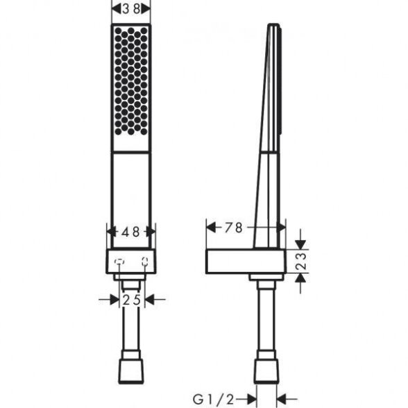 Dušo komplektas HANSGROHE Rainfinity 1jet, 26856000 1