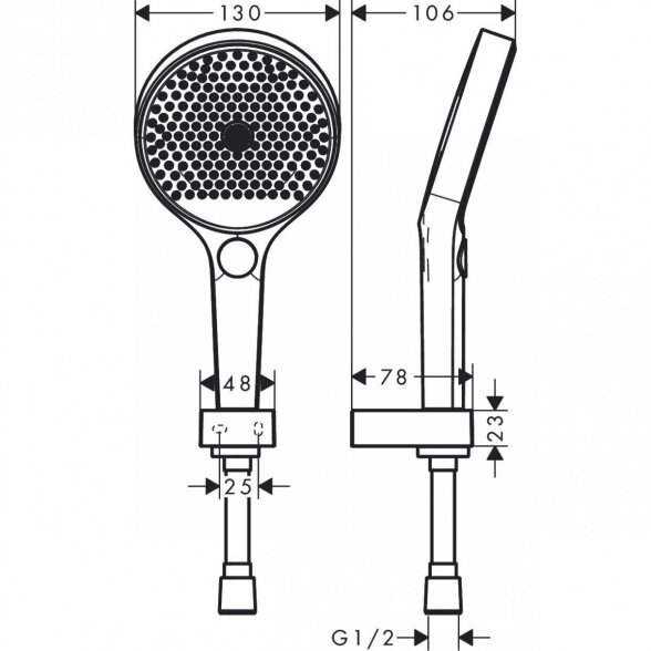 Dušo komplektas HANSGROHE Rainfinity 3jet, 26851000 2