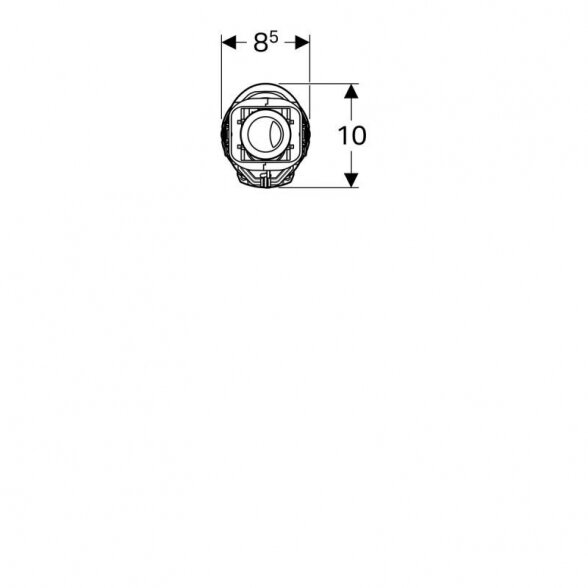 Dvigubas vandens nuleidimo mechanizmas klozetui Geberit Impuls Basic 240 136.919.21.2 7