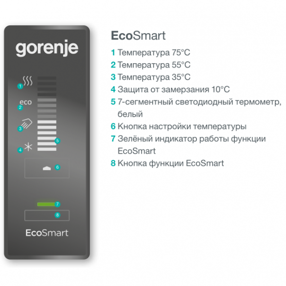 Elektrinis vandens šildytuvas GORENJE 100, OGBS100OR 3