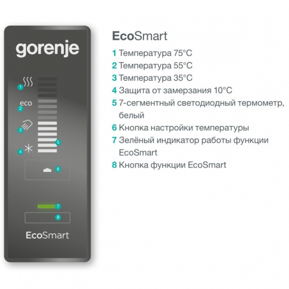 Elektrinis vandens šildytuvas GORENJE 100, OGBS100OR 9