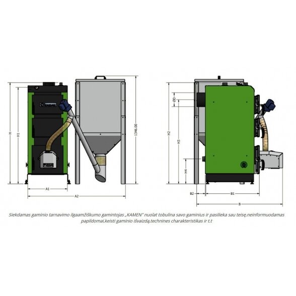 Granulinis katilas KAMEN Pellet Kompakt 12 kW 4