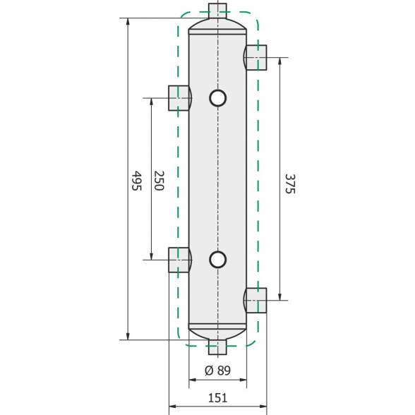 Hidraulinis indas be izoliacijos KAMEN SH1na1; kvs 3,5 m3/val; iki 40 kW 1