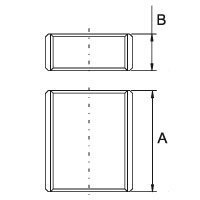 Jungtis su kontraveržle chromuota (blizgi) PROFACTOR 1/2" x 1/2" 1