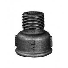 Jungtis ketinė GRODITZER FITTINGS (A.L.) 1" x 3/4" v/išor., juoda