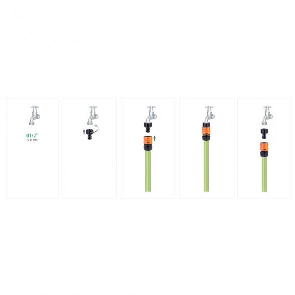 Jungtis CLABER 1/2" vidus, 8622 3