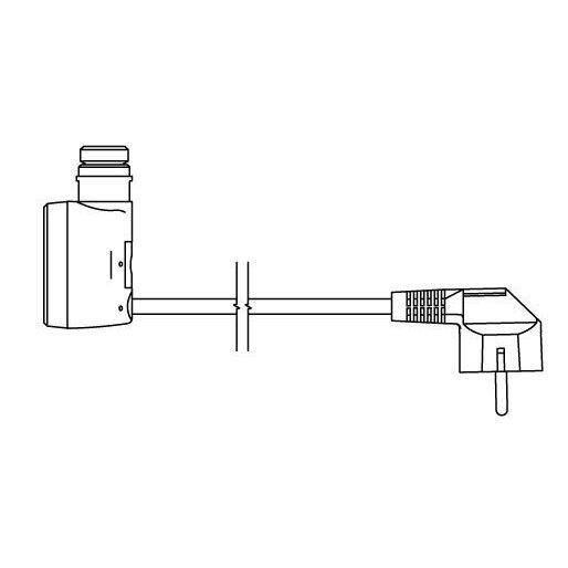 Kaitinimo elementas su tiesiu laidu ir kištuku į elektros lizdą TERMA DRY 5