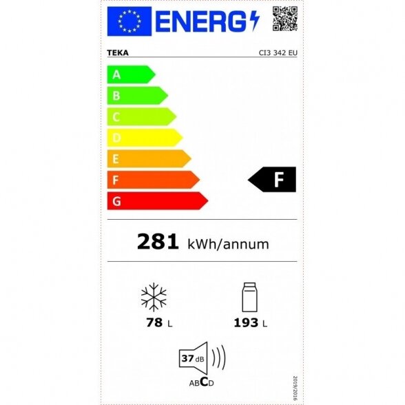 Šaldytuvas TEKA CI3 342 2