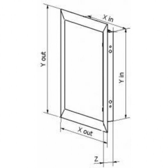 Revizinės durelės 400 x 400 mm, be užrakto 1