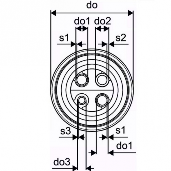 Keturgubas izoliuotas vamzdis UPONOR Ecoflex Quattro 2 x 32 x 2,9 - 25 x 3,5 - 20 x 2,8 / 175 4