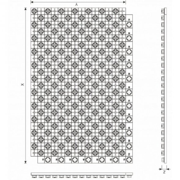 Montavimo plokštė MEPAfloor 1400 x 800 mm, bendras storis 31 mm 4