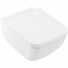 Pakabinamas unitazas VILLEROY & BOCH Collaro Direct Flush WC su Soft-close dangčiu Ceramic plus danga, 4626HSR1