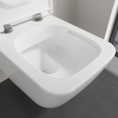 Pakabinamas unitazas VILLEROY & BOCH Collaro Direct Flush WC su Soft-close dangčiu Ceramic plus danga, 4626HSR1 1