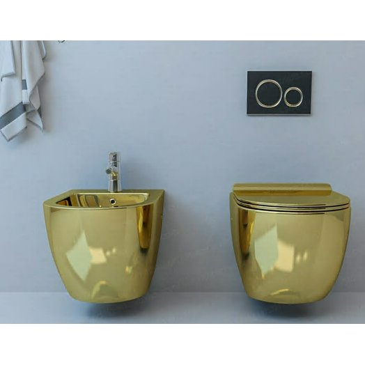 Pakabinama bidė MEPA, glossy gold 3