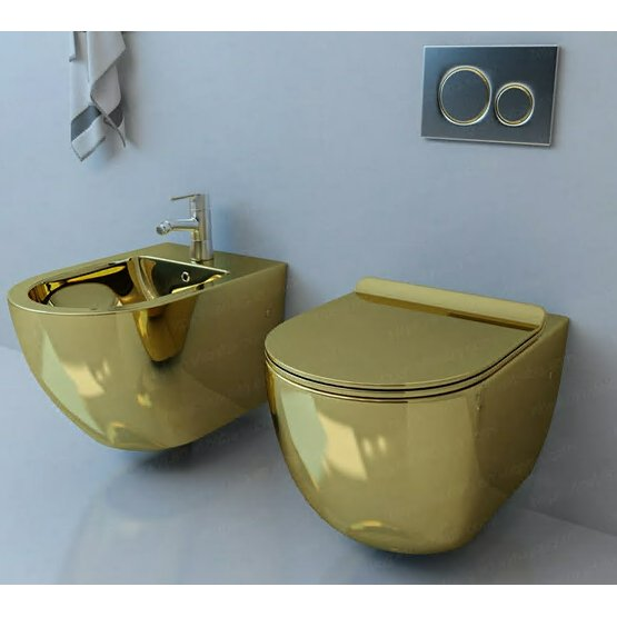 Pakabinama bidė MEPA, glossy gold 1