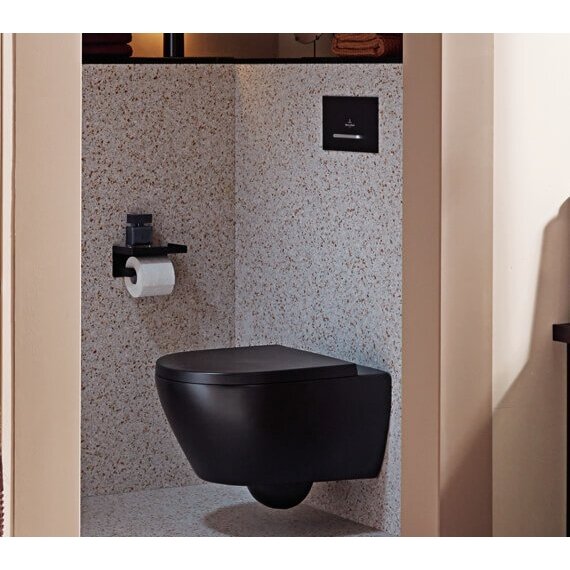 Pakabinamas unitazas VILLEROY & BOCH Subway 2.0 Ceramic plus daga ir Soft close dangčiu, 5614R0S5+8M42S1S5 5