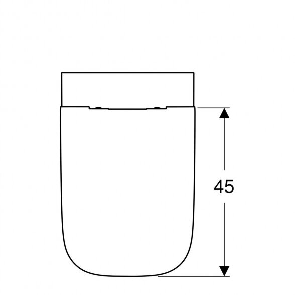 Pakabinamas unitazas GEBERIT Smyle Square Rimless su lėtai nusileidžiančiu dangčiu, 500.208.01.1+500.688.01.1 1