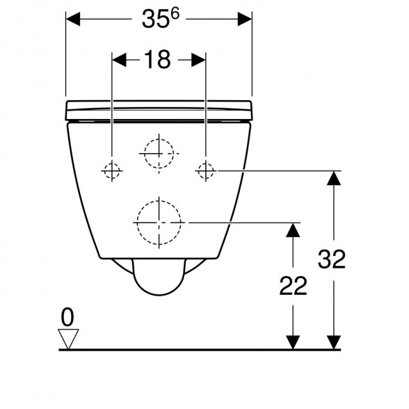 Pakabinamas unitazas GEBERIT Smyle Square Rimless su lėtai nusileidžiančiu dangčiu, 500.208.01.1+500.688.01.1 2