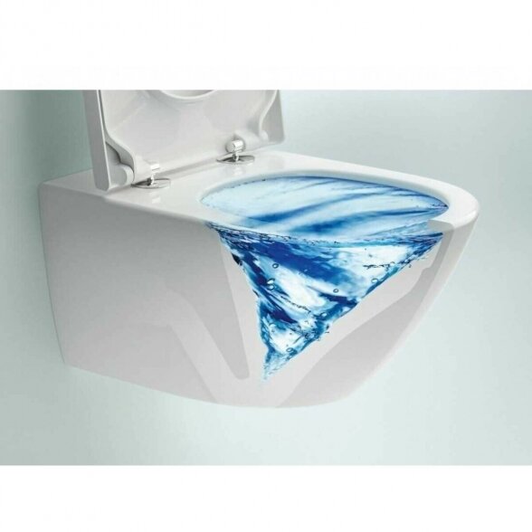 Pakabinamas unitazas VILLEROY & BOCH Subway 3.0 Twist flush su slow close dangčiu ir ceramic plus danga 1