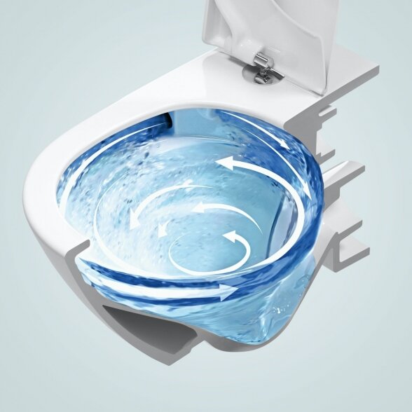 Pakabinamas unitazas VILLEROY & BOCH Subway 3.0 Twist flush su slow close dangčiu ir ceramic plus danga 3