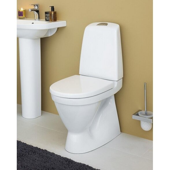 Pastatomas unitazas GUSTAVSBERG Nautic 1510 C+ Hygienic Flush su soft close dangčiu 3