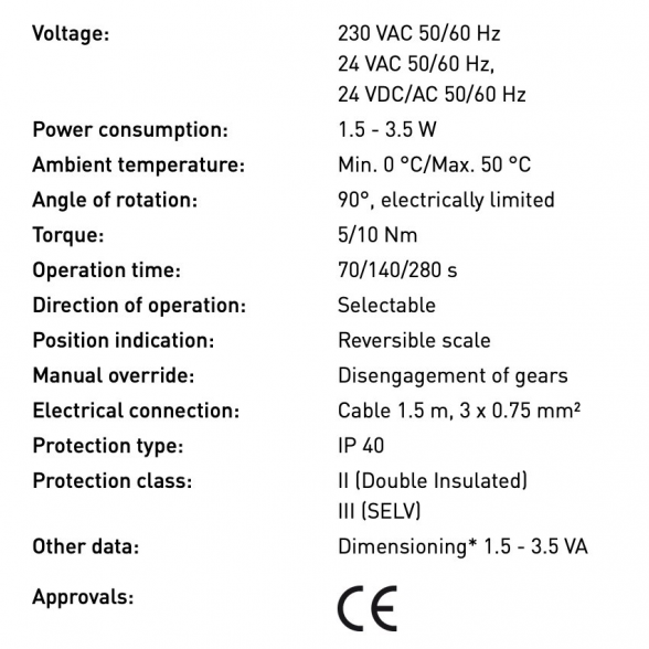 Pavara pamaišymo vožtuvui LK ARMATUR LK 950 230 V, 10 Nm 2