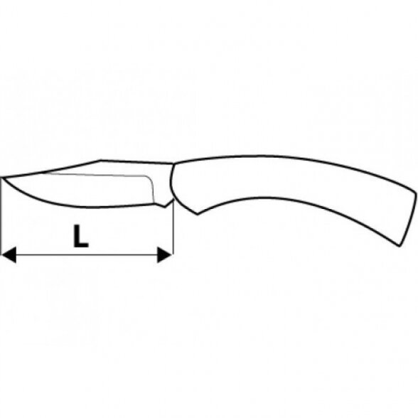 Peilis su dėklu TOPEX 120 mm 1