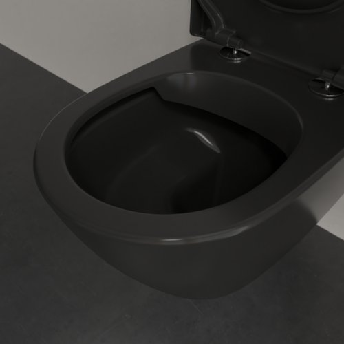 Potinkinio WC rėmo (4 in 1 Black) ir unitazo komplektas VILLEROY & BOCH Subway 2.0 su slow close dangčiu 11