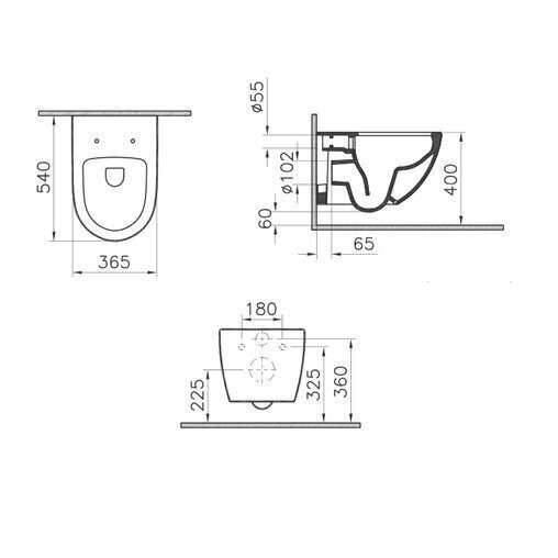 Potinkinis GROHE Rapid SL rėmas su chromuotu mygtuku ir klozetu VITRA Sento Rimless 2