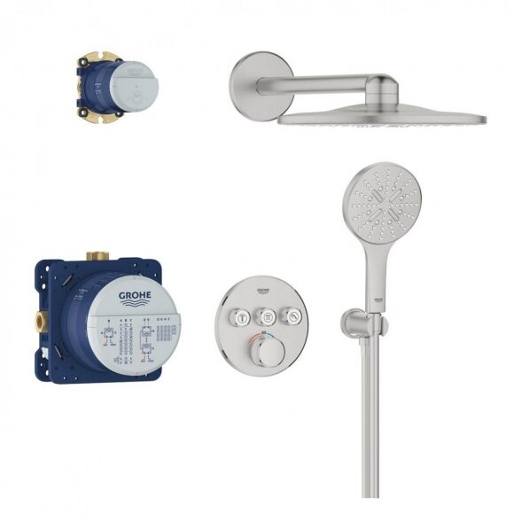 Potinkinis termostatinis dušo komplektas GROHE Grohtherm SmartControl Rainshower SmartActive 310, 34863DC0 2