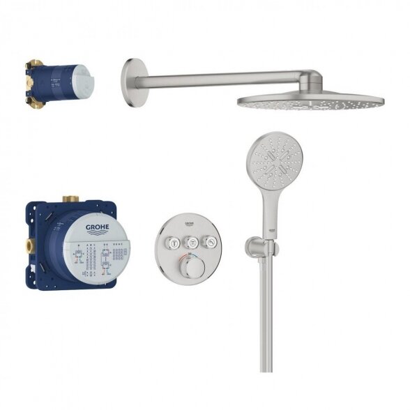 Potinkinis termostatinis dušo komplektas GROHE Grohtherm SmartControl Rainshower SmartActive 310, 34863DC0