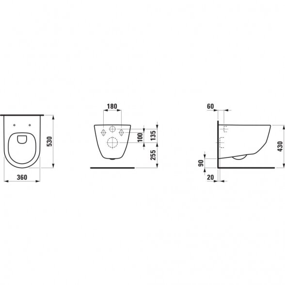 Potinkinis unitazo rėmas GROHE Rapid SL 5 in 1 + pakabinamas unitazas LAUFEN Pro Rimless su SLIM Slowclose dangčiu 11