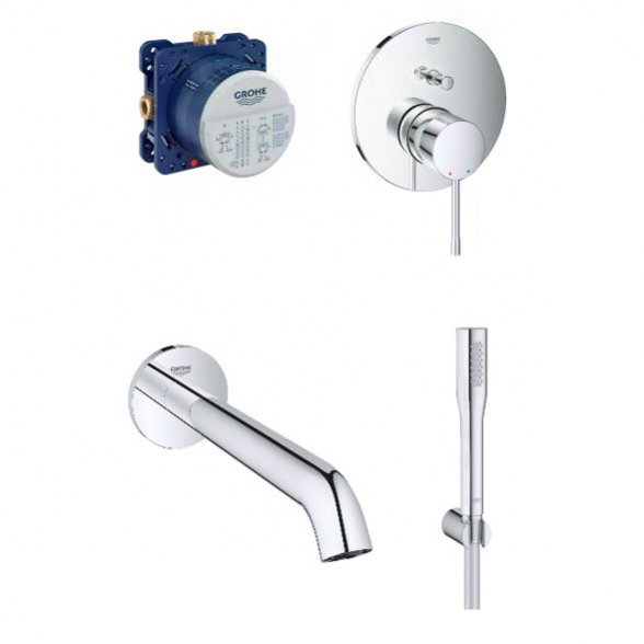 Potinkinis vonios komplektas GROHE Essence New 221 mm