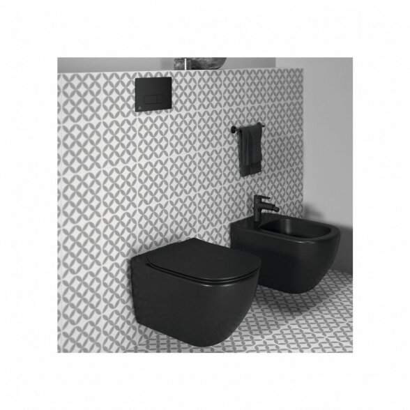 Potinkinis WC komplektas IDEAL STANDARD (6 in 1), juodas mygtukas 5