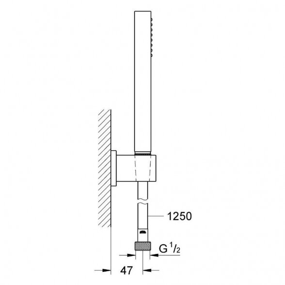 Rankinio dušelio rinkinys GROHE Euphoria Cube Stick, 27702000 1